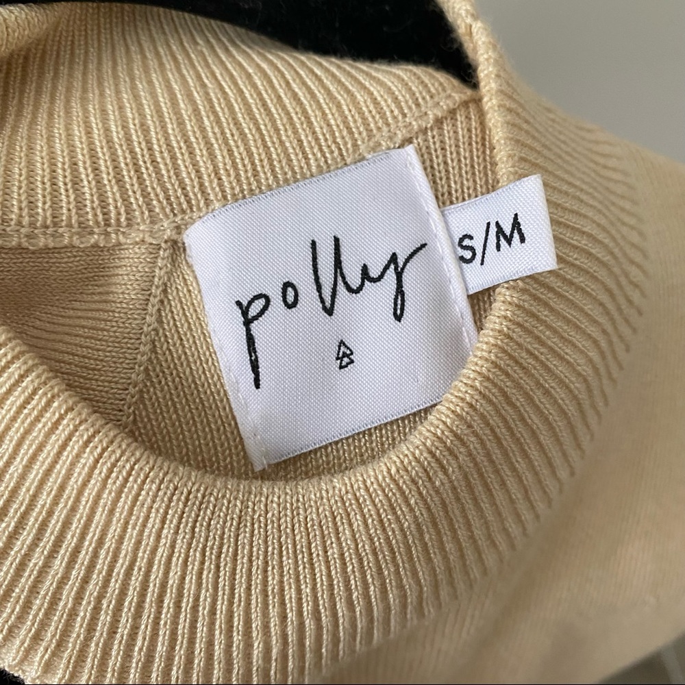 Princess Polly cream knit asymmetrical top - Picture 9 of 10